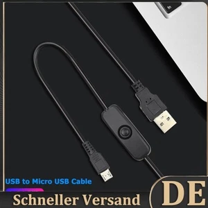 USB-auf-Micro-USB-Ladegerät, Netzkabel mit Ein/Aus-Schalter für Raspberry Pi - Afbeelding 1 van 8