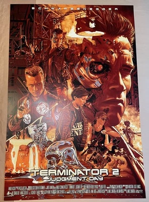 TERMINATOR 2 Judgment Day Steel Mill Poster Juan Carlos Ruiz Burgos mondo artist - Image 1 of 4
