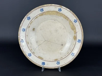 Ceramica Di Grottaglie Antico Piatto  Terracotta Invetriata Popolare XIX Sec. - Immagine 1 di 4
