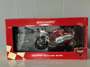 MINICHAMPS GREGORIO LAVILLA 2005 BSB CHAMPION AIRWAVES DUCATI 999 F04 1/12 - Picture 1 of 6