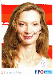 Original Autogramm Susanne Fürst FPÖ Nationalrat /// Autograph signiert signed s - Picture 1 of 2