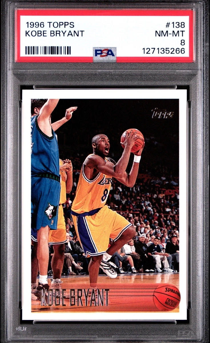 Kobe Bryant Basketball Grade 8 Rookie Sports Trading Cards