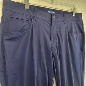 Pantalón Peter Millar Bingham Performance Para Hombre 36x30 Azul Ajuste A Medida Corona Hecho a Mano - Imagen 1 de 22