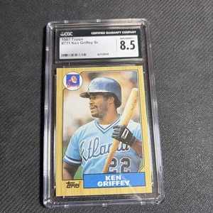 Ken Griffey 1987 Topps #711 CGC 8.5 Atlanta Braves - Bild 1 von 2