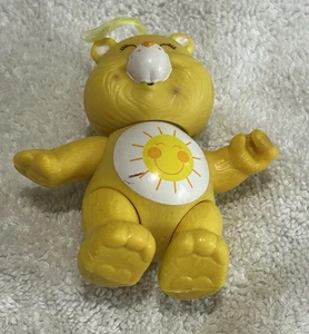 FUNSHINE BEAR - Vintage Care Bears Poseable PVC 3" Figur 1983 Kenner Sunshine - Bild 1 von 5