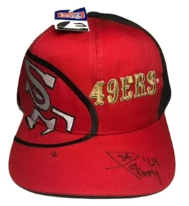 Vintage San Francisco 49ers Eastport Snapback Hat Joe Perry Autographed Cap NWT - Picture 1 of 12