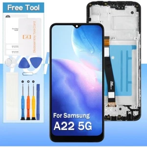 For Samsung Galaxy A22 5G SM-226B SM-A226B/DSN LCD Display Touch Digitizer Frame - Picture 1 of 5