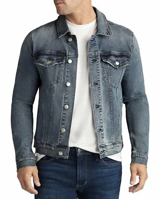 JOE'S JEANS Hombres Vin TRUCKER Denim Algodón Elastizado Chaqueta XL NUEVO CON ETIQUETAS Foto 1 de 4