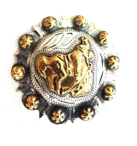 Gravierter Pico Berry Hansen Western Gear Schal Slide Bandana Concho Bronc Neu - Bild 1 von 2