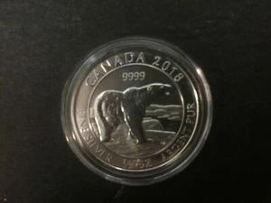 2018 Canada $2 0.5oz 1/2oz Polar Bear .9999 Fine Silver Bullion coin - Picture 1 of 2