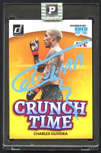 Charles Oliveira Signed 2023 Donruss UFC Crunch Time #7 (PA Encapsulated) - Picture 1 of 2