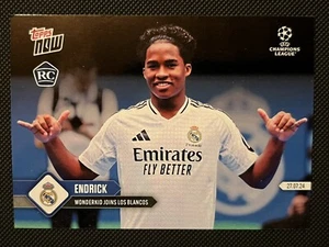 2024-25 Topps Now UCL Endrick #142 RC Rookie Card Real Madrid - Bild 1 von 2