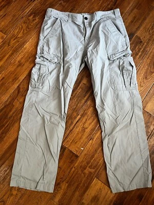 Pantalones de Carga Timberland Caqui Talla 38 Piernas Anchas Sueltas Exterior Calle Informal Foto 1 de 4