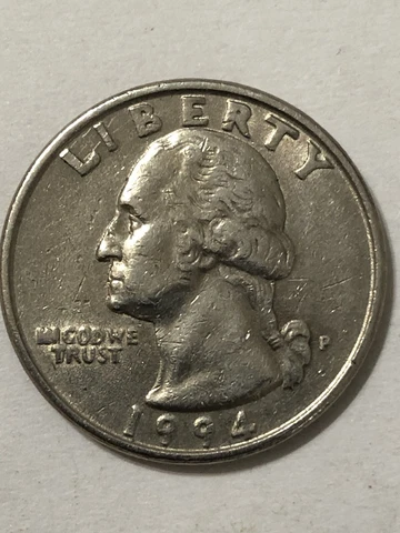 1994 P 25 Cent Error Us Coin Cover