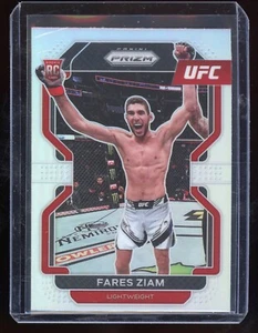 2022 Panini Prizm UFC Silver Prizm Fares Ziam #143 Rookie RC - Picture 1 of 2