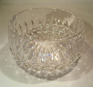 Etched Clear Glass Bowl Dish Serving Candy Decoration  - Picture 1 of 4