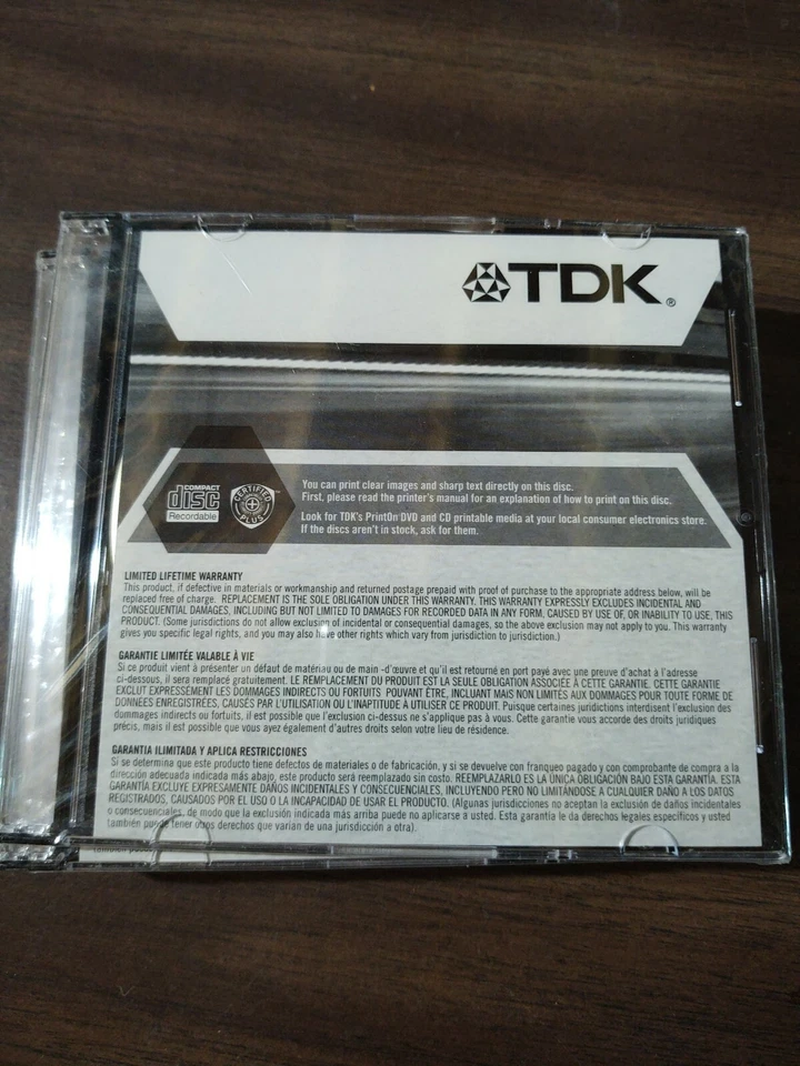 TDK CDR Media Printable 6 Pack - Image 1 of 1