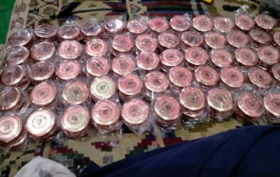 Lot Of 10 Nautical Vintage Antique Copper 2"Brass Maritime  Directional Compass - Image 1 of 4