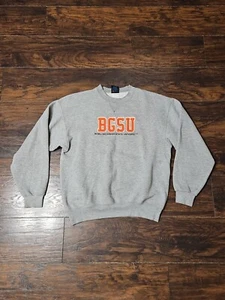 Vintage Bowling Green State University Crewneck Adult Size L Gray BGSU 90s - Picture 1 of 4