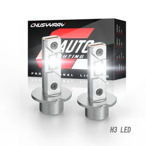 For Nissan Maxima 1986-1992 1995-1999 6000K H3 LED DRL Bulbs Fog Driving Light - Picture 1 of 10