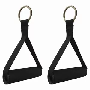 2pcs Gym Handles for Cable Machine Attachment Heavy Duty Grip Pull Down System - Picture 1 of 10