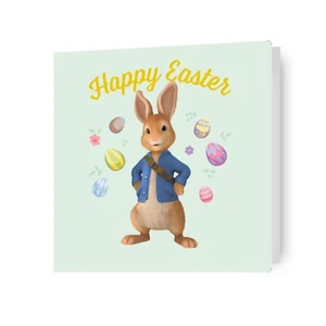 Peter Rabbit | Tarjeta de Pascua | Conejo de Pascua | Caza de huevos de Pascua | Decoración de Pascua - Imagen 1 de 5