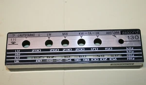 Skala, oberer Gehäuse-Abschluss - Akkord Autotransistor de Luxe 130        *RT2* - Picture 1 of 6