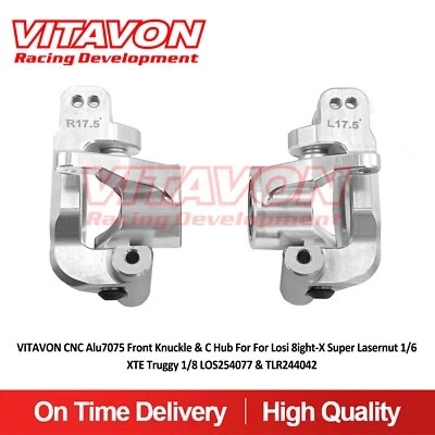 Vitavon Front Knuckle & C Hub For Losi 8ight-X Super Lasernut 1/6 XTE TRUGGY 1/8 - Image 1 of 4