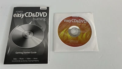 Roxio Easy CD and DVD Burning 2004-2011 Installation DVD Factory Sealed Manual  - Image 1 of 2