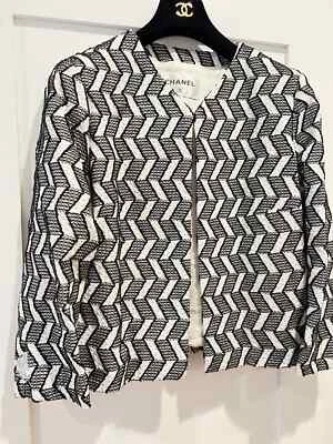 CHAQUETA BLAZER CHANEL 16P TWEED CC LOGO BOTONES FR44 US12 Foto 1 de 4