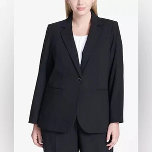 Calvin Klein - Plus Size One-Button Blazer Gr. 20W BRANDNEU - Bild 1 von 9