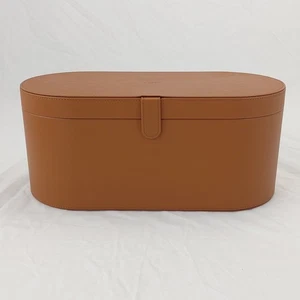 Custodia originale Dyson Airwrap pelle marrone custodia scatola protettiva + spazzola pulizia - Foto 1 di 15