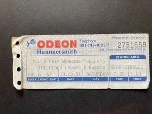 The Black Crowes Ticket 1991 - Picture 1 of 1