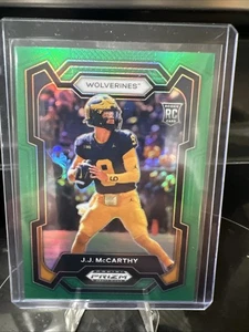 Selecciones del draft de Panini Prizm 2024 - J.J. McCarthy #132 Green Prizm (RC) - Imagen 1 de 2