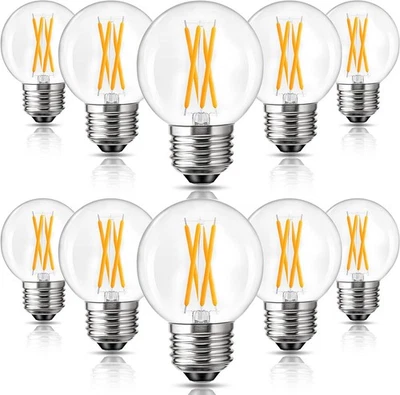 Romanjoy 4W G16.5 LED Light Bulb 40 Watt Equivalent, Small Globe Dimmable E26... - Image 1 of 4