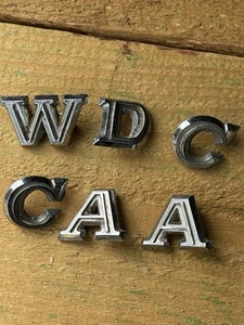 1967 Buick Wildcat Chrome Letters Rear Quarter Side Emblem Logo - Bild 1 von 11