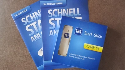 1&1 Surf-Stick, USB-Internet-Stick, HSUPA/HSDPA/UMTS - Bild 1 von 4