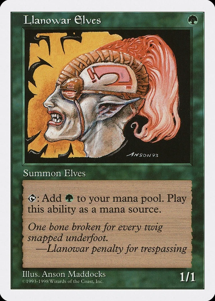 Llanowar Elves Anthologies PLD Green Special MAGIC GATHERING CARD ABUGames - Image 1 of 1