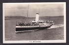 Maritime Shipping Paddle Steamer BRITANNIA excusion c1920/30s RPPC real photo