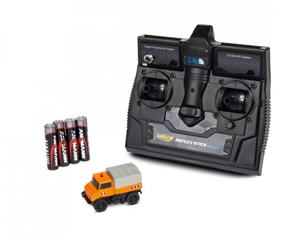 Carson 1:87 MB Unimog U406 Kommunal 100% RTR – Mini-RC-Truck mit LED & langer Fa - Bild 1 von 4