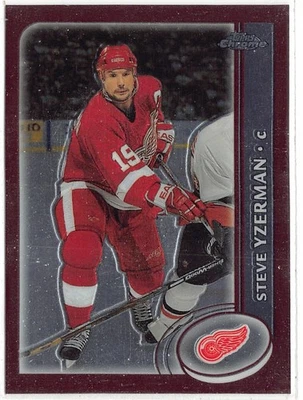 2002-03 Topps Chrome #4 Steve Yzerman - Image 1 of 2