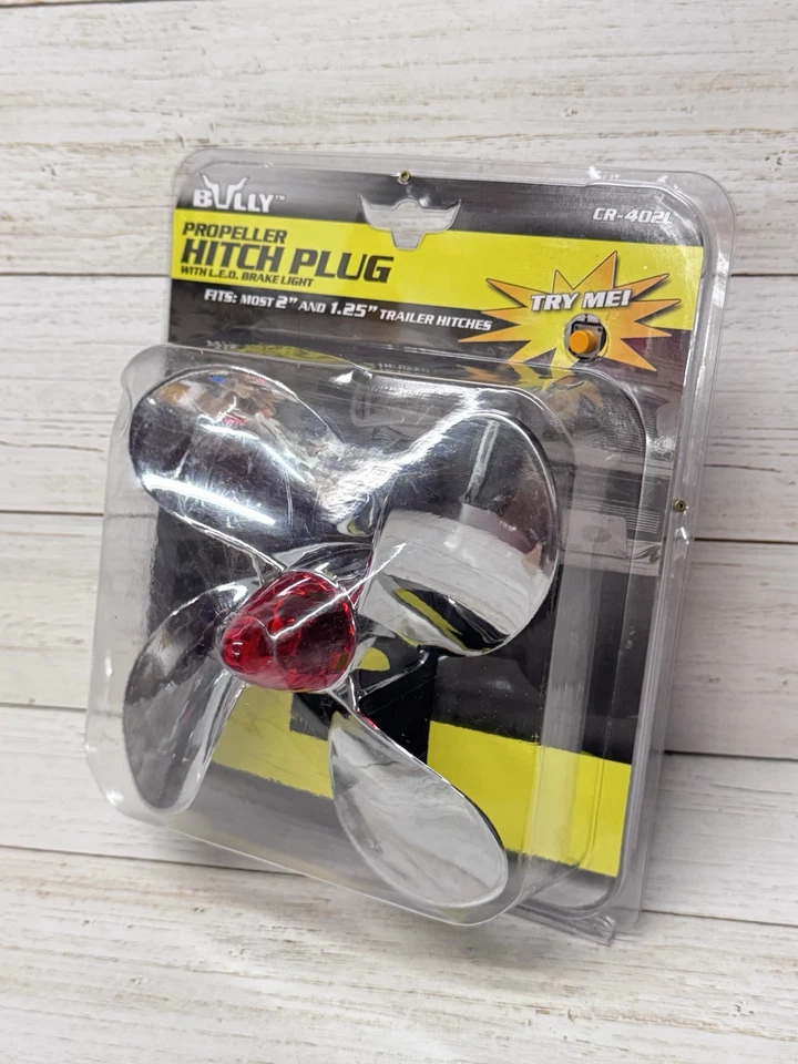 Propeller Hitch Cover with LED Light Bully NEW SEALED! CR-402L - Image 1 of 3
