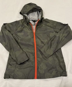 All In Motion Youth Boys Green Camo Lightweight Rain Jacket Size Large 12/14 - Picture 1 of 4