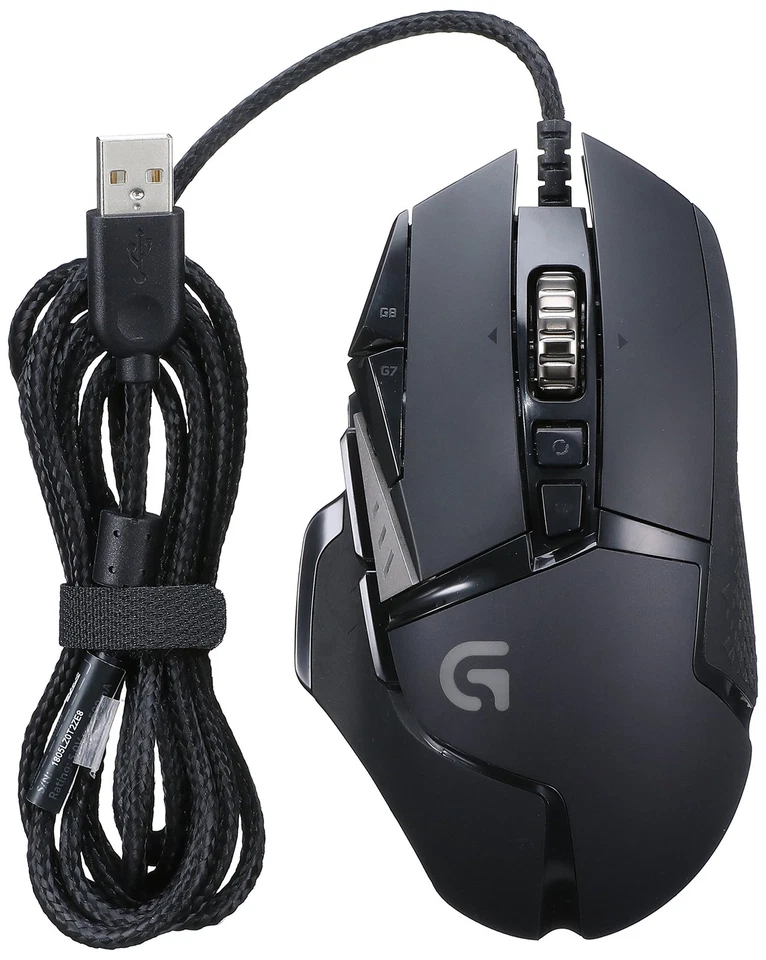 Gaming Mouse Logitech G502RGB DPI switching button programmable button weight a - Image 1 of 1