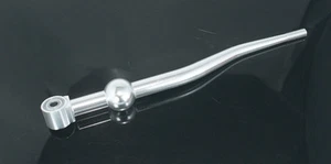 MT Manual Dual Bend Short Shifter Threaded Silver For Civic Del Sol CRX Integra - Picture 1 of 1