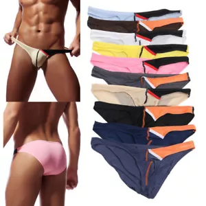 Herren IceSilk Mini Boxershorts Unterwäsche bequem Ausbuchtung Etui Bikini Beachwear M-2XL - Bild 1 von 22