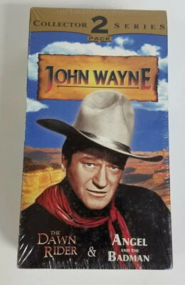NEW John Wayne Collector Series 2 Pack VHS The Dawn Rider Angel and The Bad Man - Image 1 of 4
