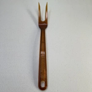 Coltello da cucina vintage ULTRATEMP Robinson Coltello Co forchetta carne ambra da servire 11,5 - Foto 1 di 5