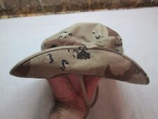U.S. Military 6Color Chocolate Chip Desert Camo Jungle Hat Size 7 1/8 Dated 1982