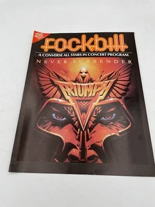 Póster vintage TRIUMPH Rockbill Converse 1983 programa de conciertos gira - Imagen 1 de 2